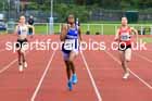 Girls Under-15s 100 metres, 2023 North Eastern Track and Field Champs., Middlesbrough Sports Village, Middlesbrough. Photo: David T. Hewitson/Sports for All Pics